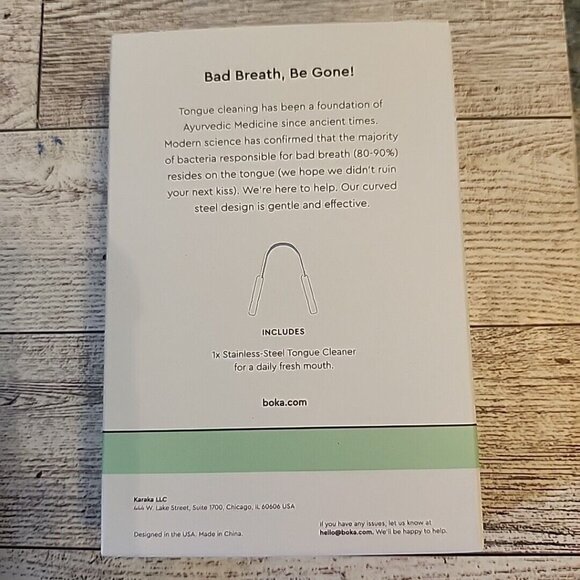 Boka Rasana Stainless Steel Tongue Cleaner NEW in Box - Picture 4 of 6